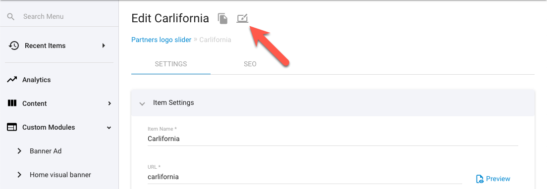 In-Context Editor Link in Module Item's Edit Screen