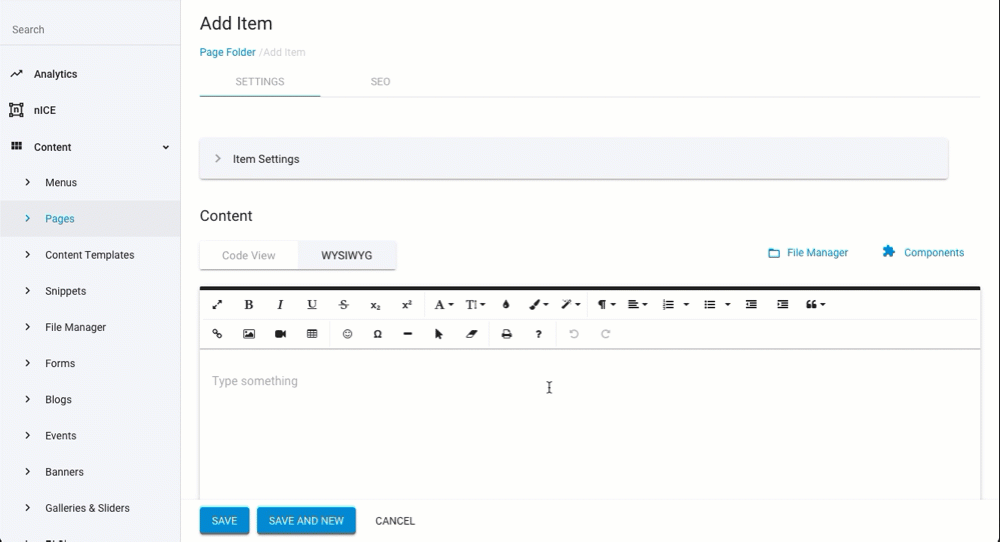 Component Manager