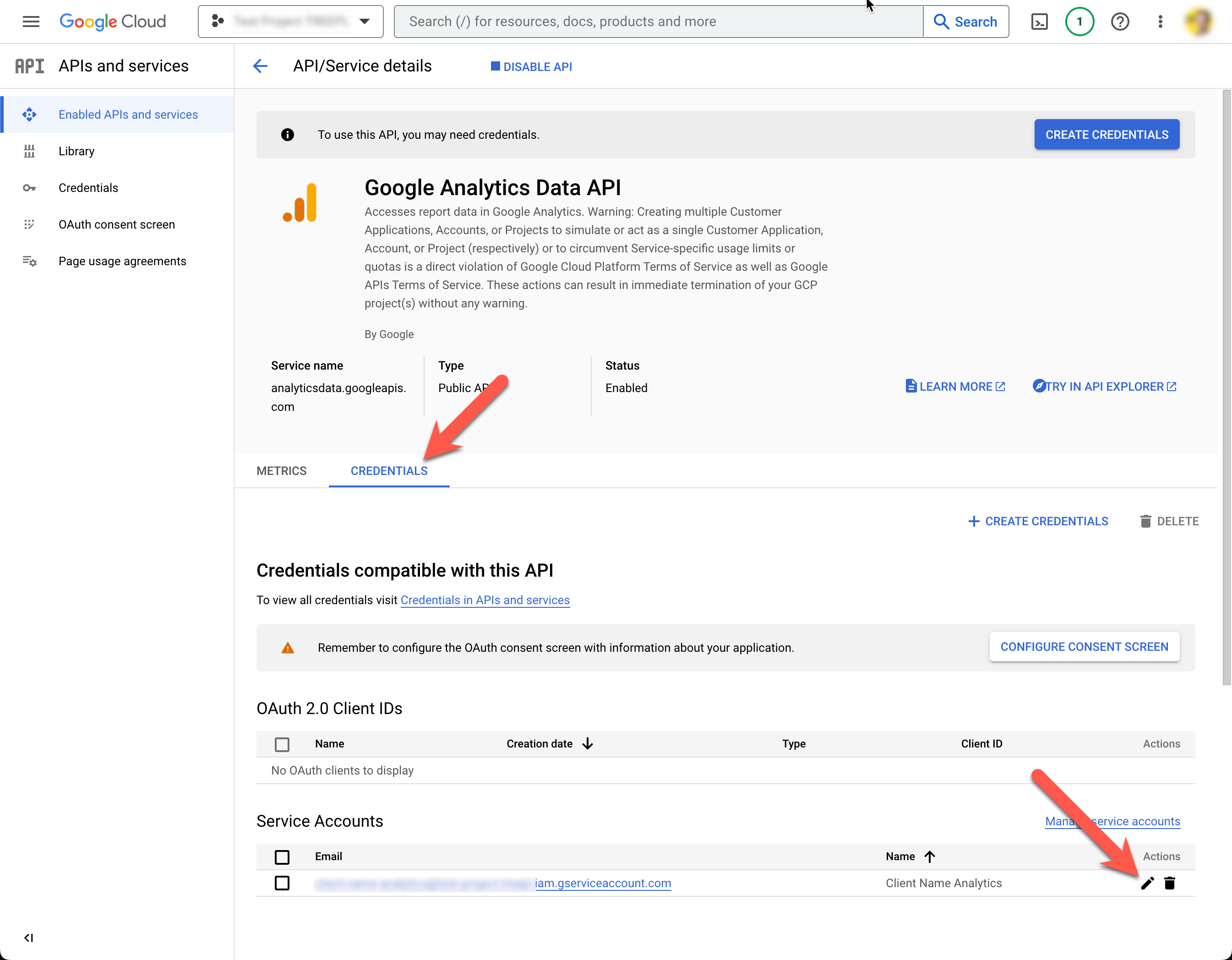Manage Service Account