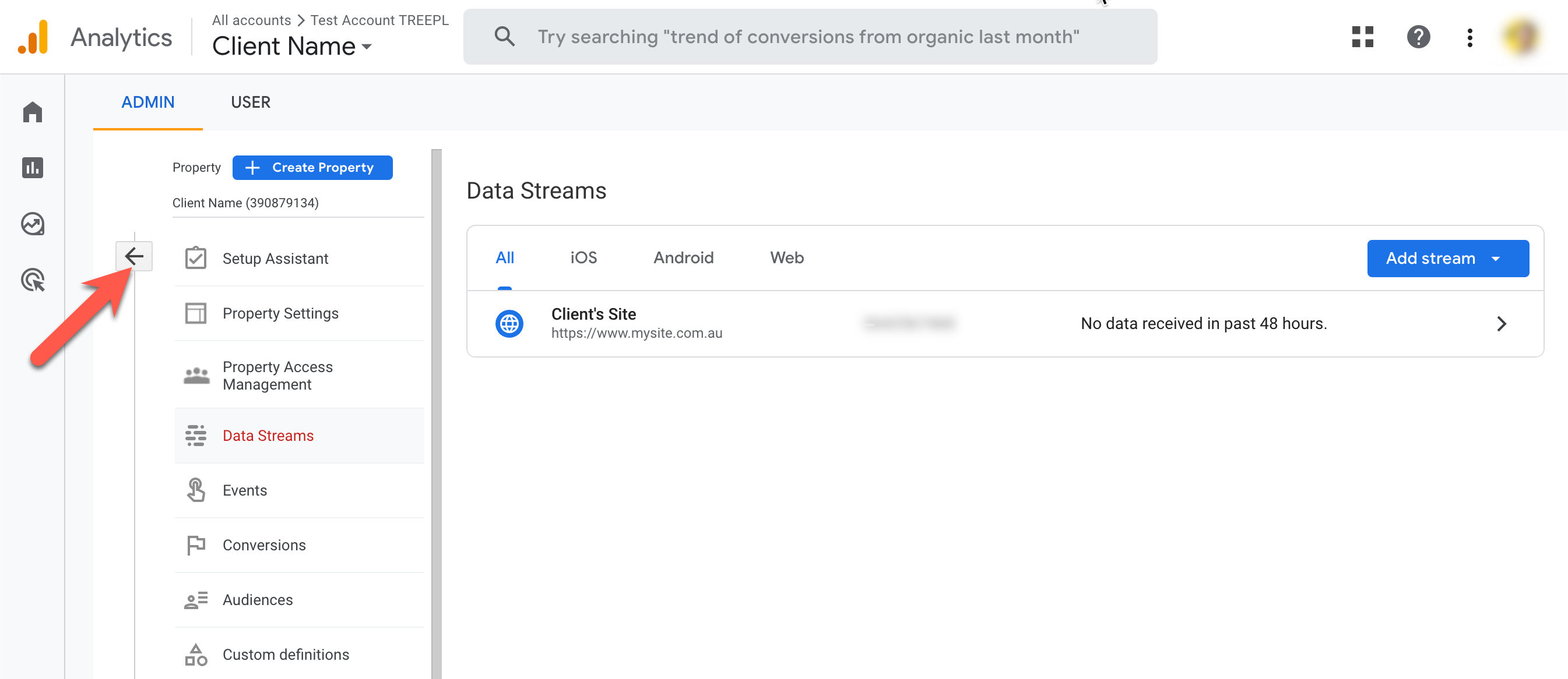 Set up Analytics property