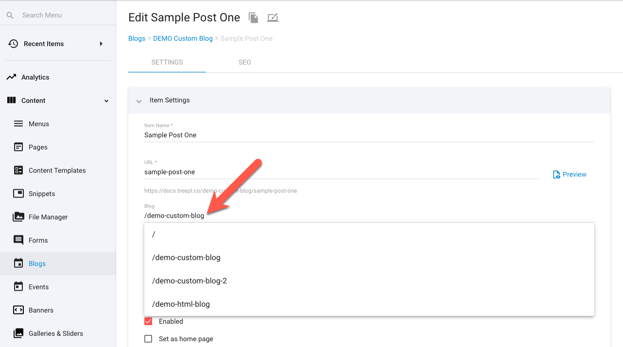 Blogs - Assign to Group
